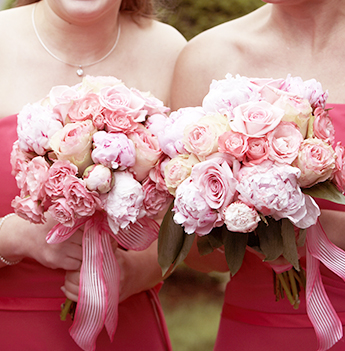 Bridesmaids with Bouquets